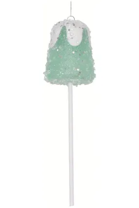 10" Green Gumdrop Lollipop Ornament (Set of 3)