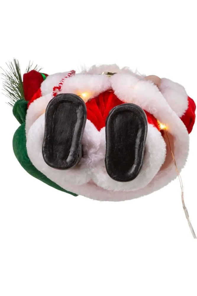 12" Battery-Operated LED Lighted Santa Table Piece