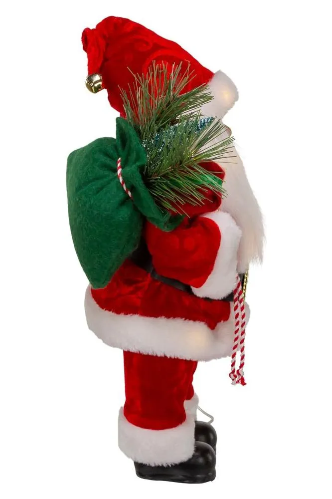 12" Battery-Operated LED Lighted Santa Table Piece