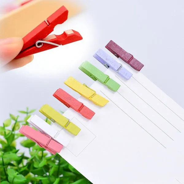 1490 Multipurpose Wooden Clips  / Cloth Pegs (Large, 500 Pcs)