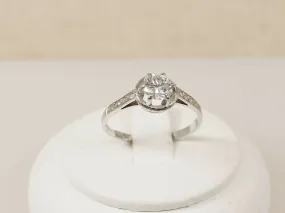 18ct White Gold Diamond Solitaire Ring