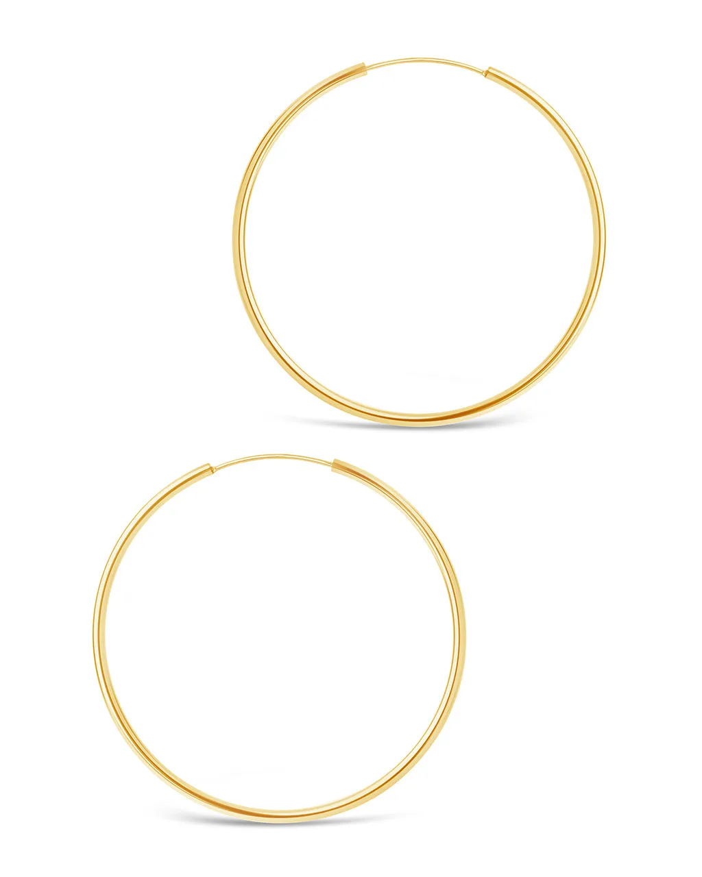 2.7" Infinity Hoop Earrings