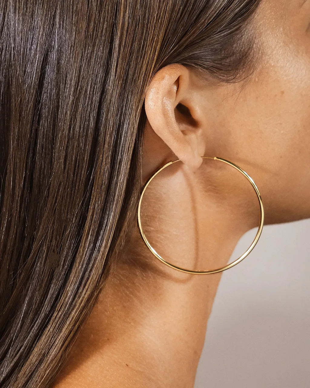 2.7" Infinity Hoop Earrings