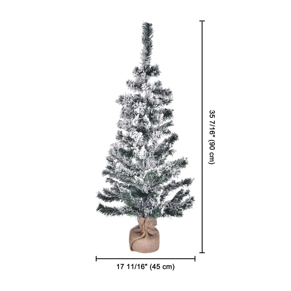 3 ft Snow Christmas Tree White Flocked