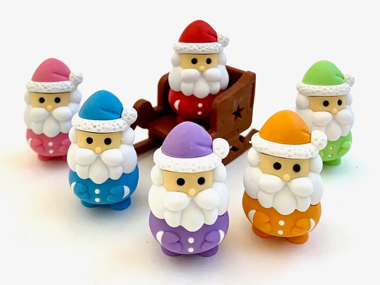 38264 IWAKO SANTA CLAUS ERASERS-60