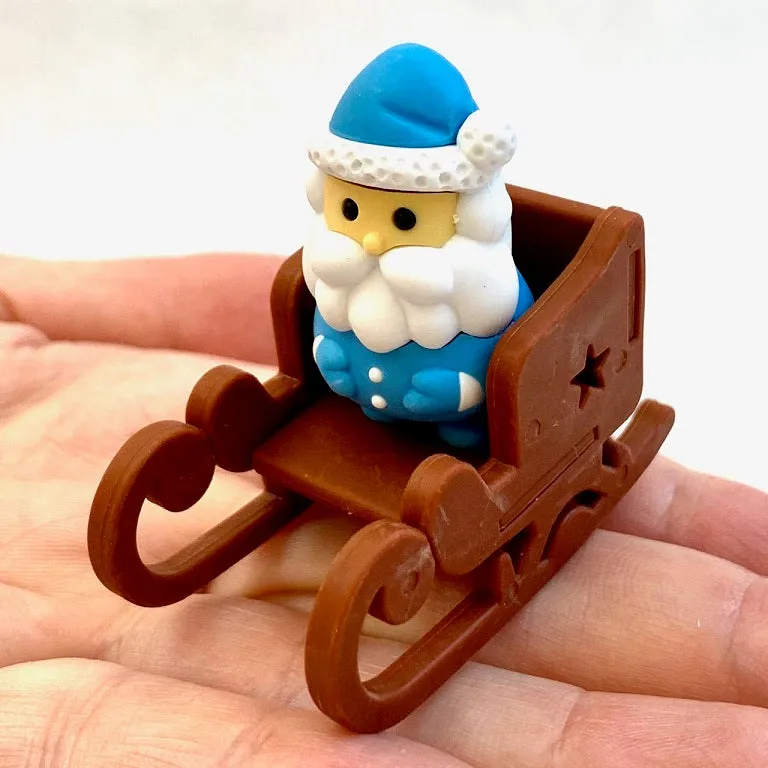 38264 IWAKO SANTA CLAUS ERASERS-60