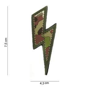 3D PVC Patch bliksem woodland