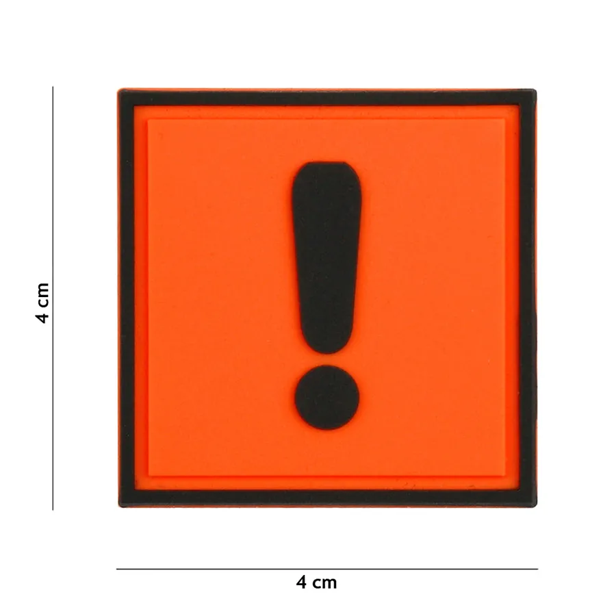 3D PVC Patch Caution