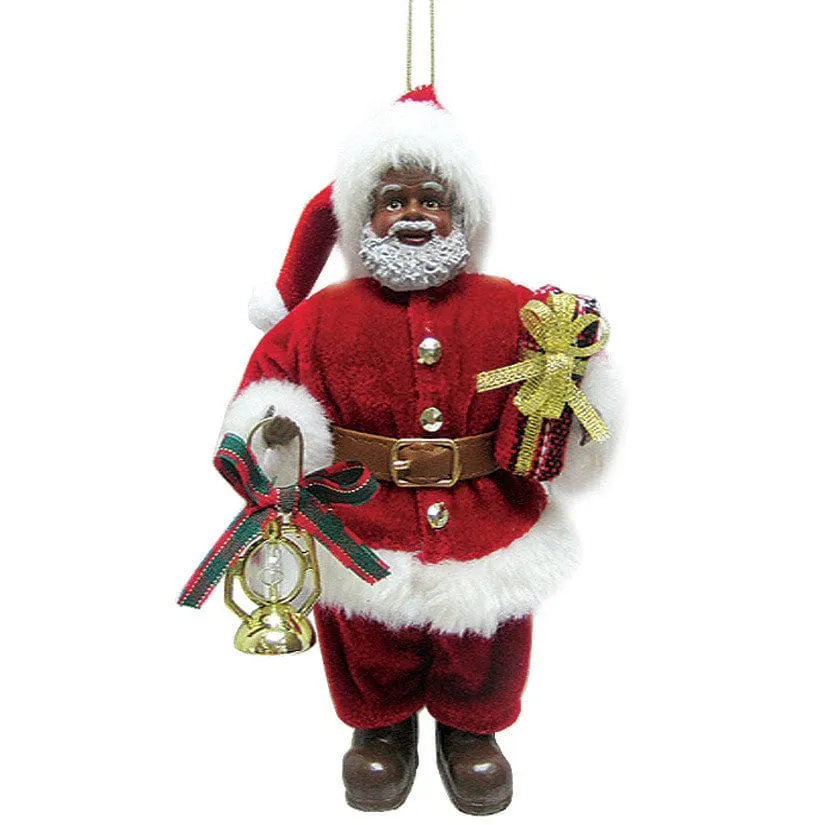 African American Santa Claus Figurine