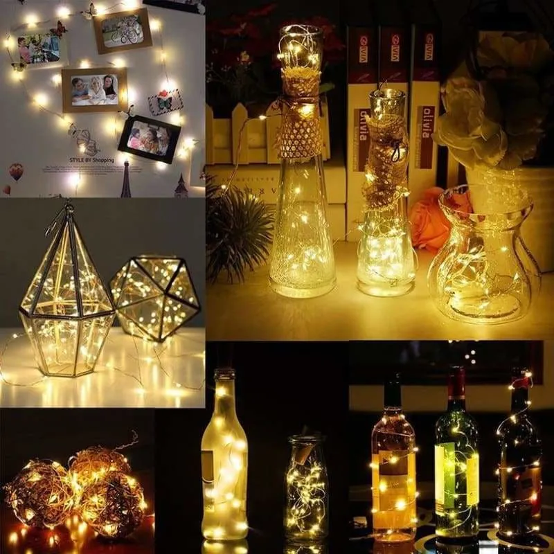 Amazing LED Wine Bottle Cork wire lights