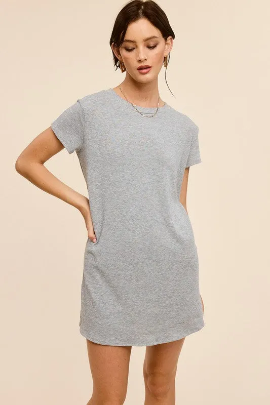 Amber Crepe Hacci Shift Mini Dress