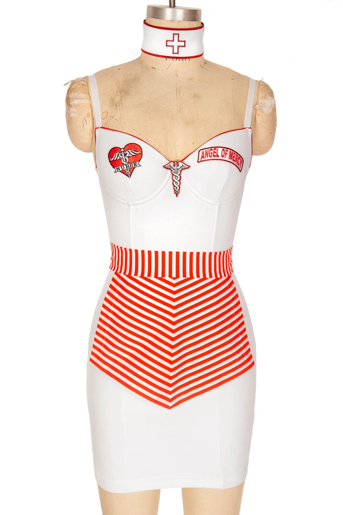 Angel of Mercy Striped Apron