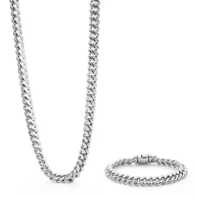 Anthem Silver Curb Chain Gift Set