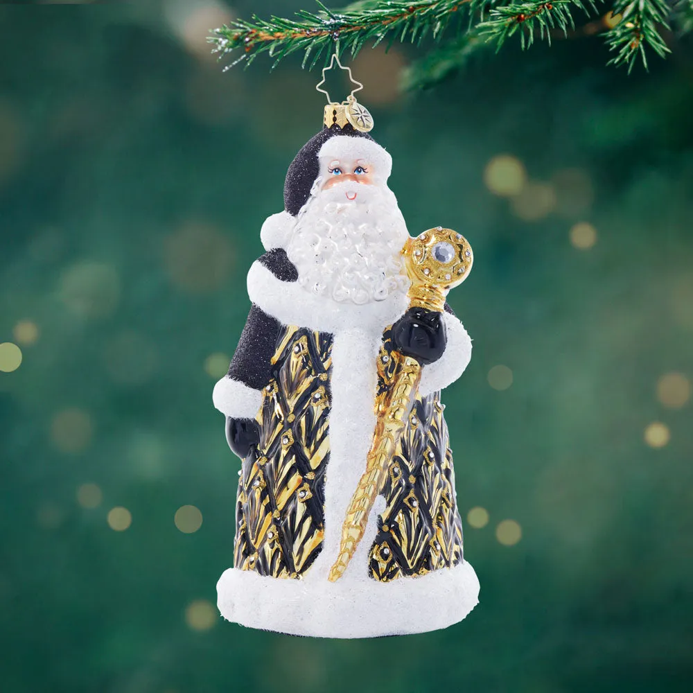 Art Deco Santa Signed