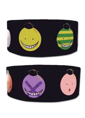 Assassination Classroom - Koro Sensei Faces PVC Wristband