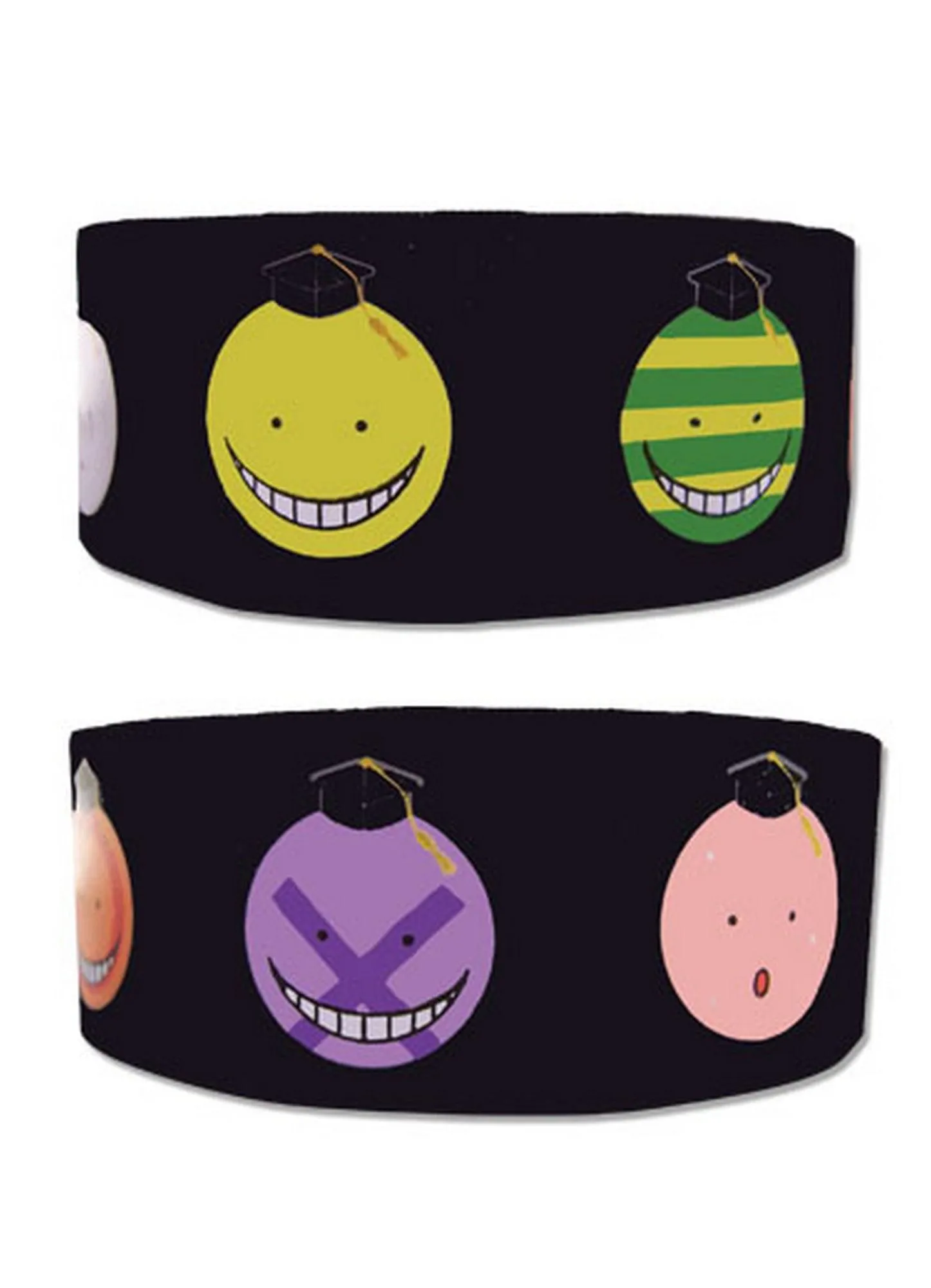 Assassination Classroom - Koro Sensei Faces PVC Wristband