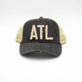 ATL Black Trucker Hat