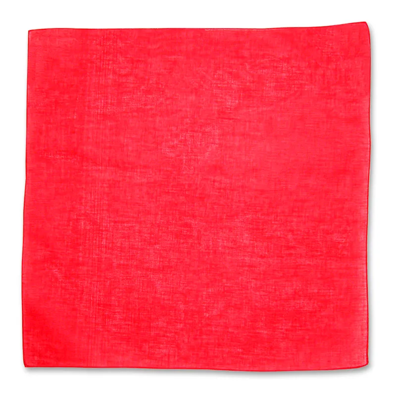 Bandanas - 12 Pack, 100% Cotton, Red - Bandannas, Bandana, Bandanna, Size: 22" x 22"