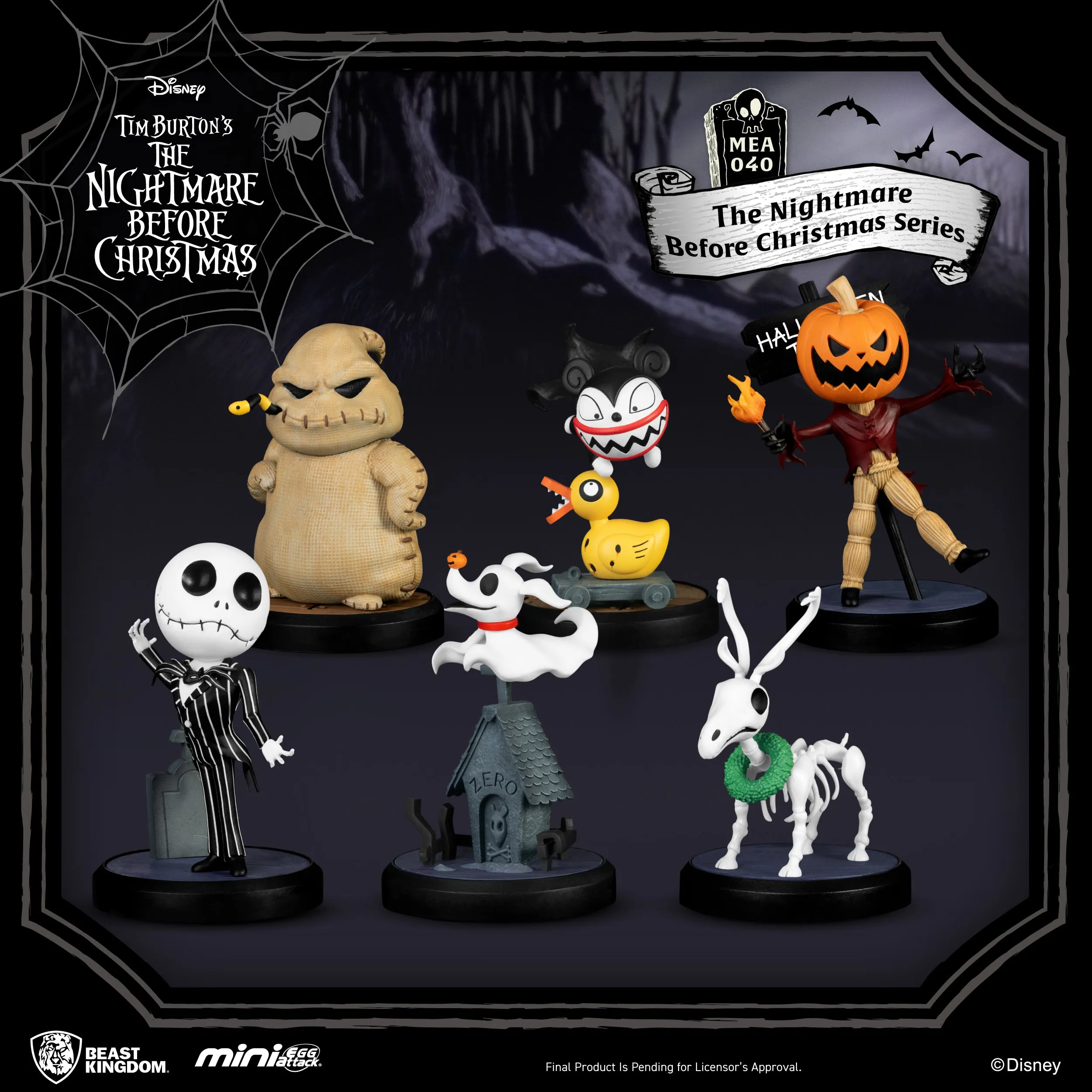 Beast Kingdoms MEA-040 Disney The Nightmare Before Christmas Series SET Mini Egg Attack Figure