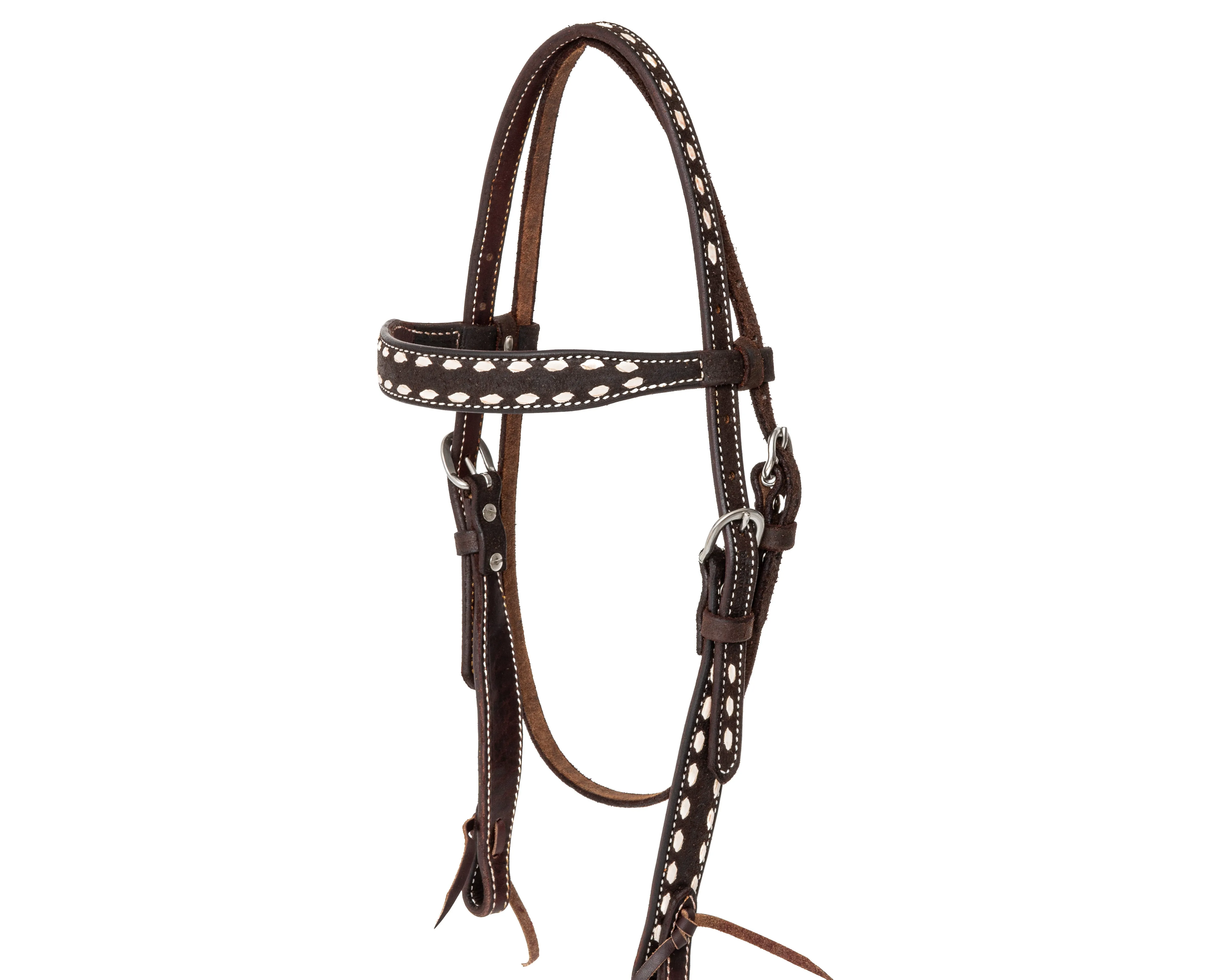 Beastmaster Brow Band Buckstitch Headstall