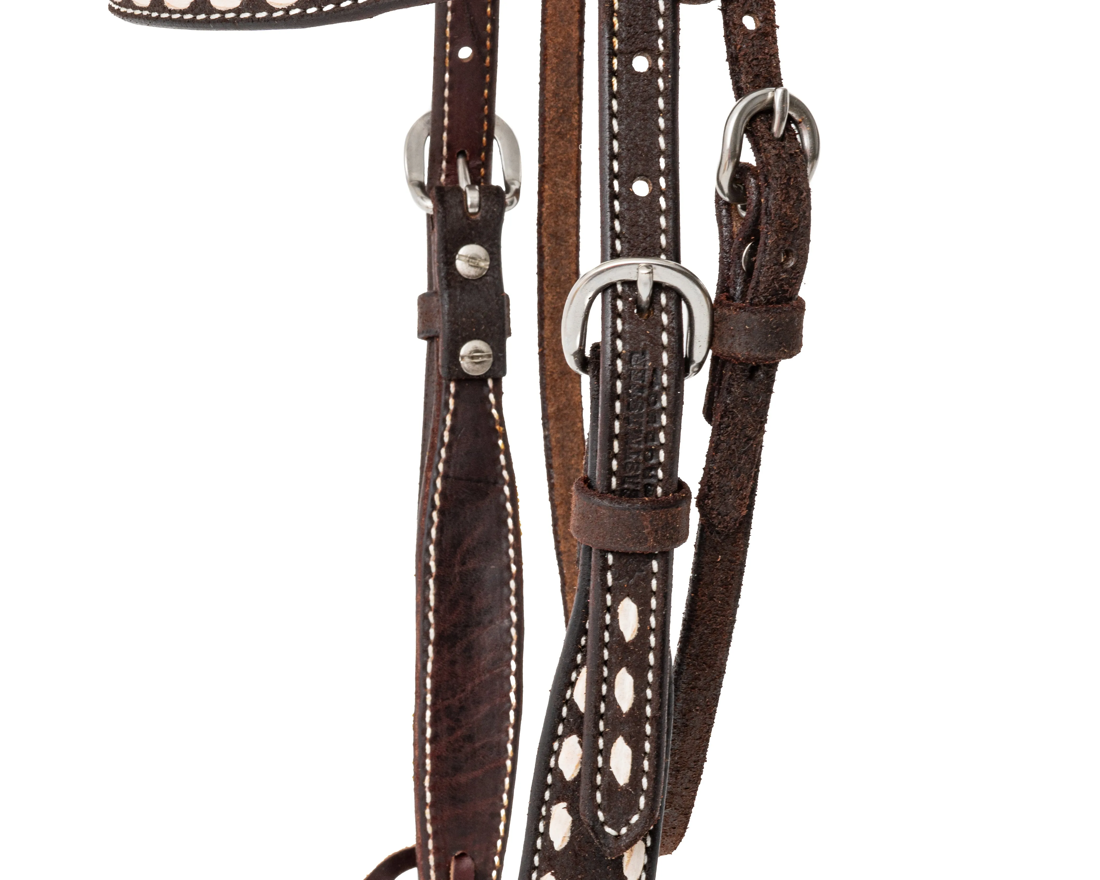 Beastmaster Brow Band Buckstitch Headstall