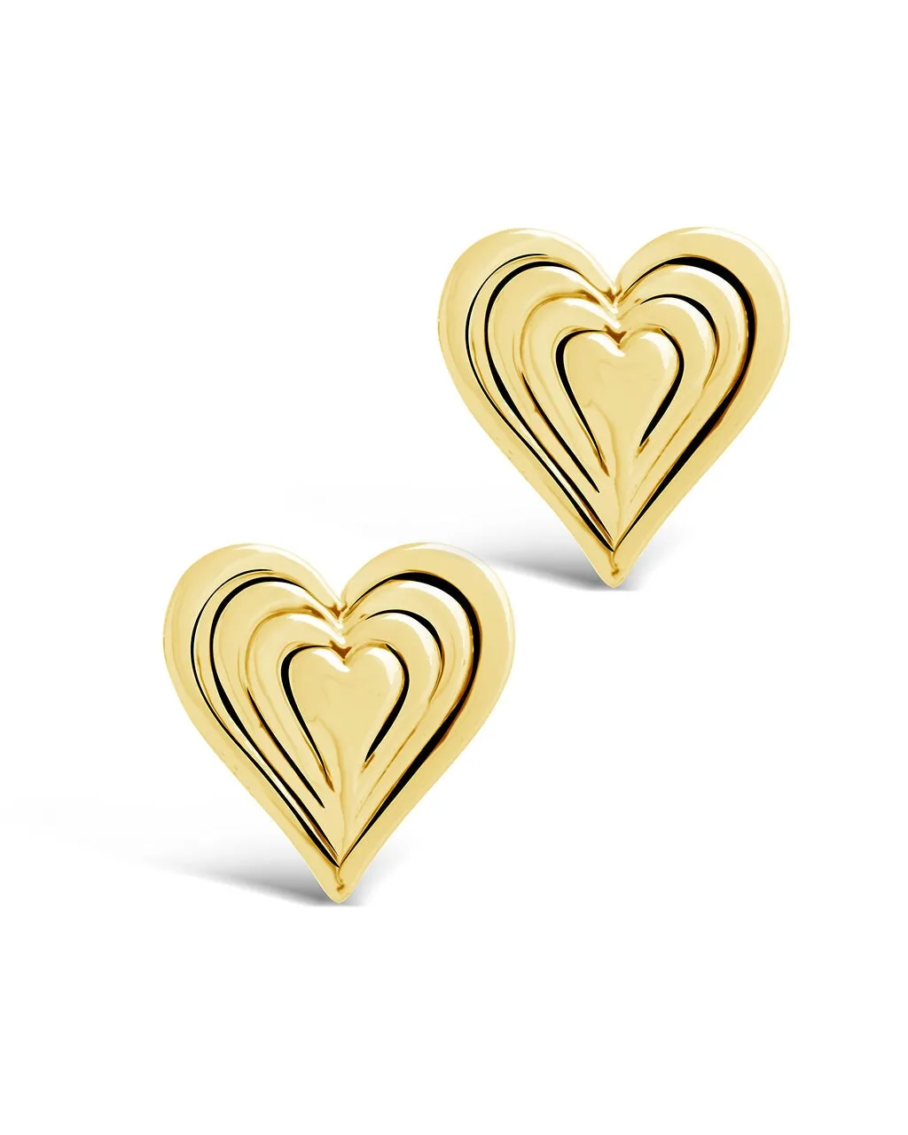 Beating Heart Stud Earrings