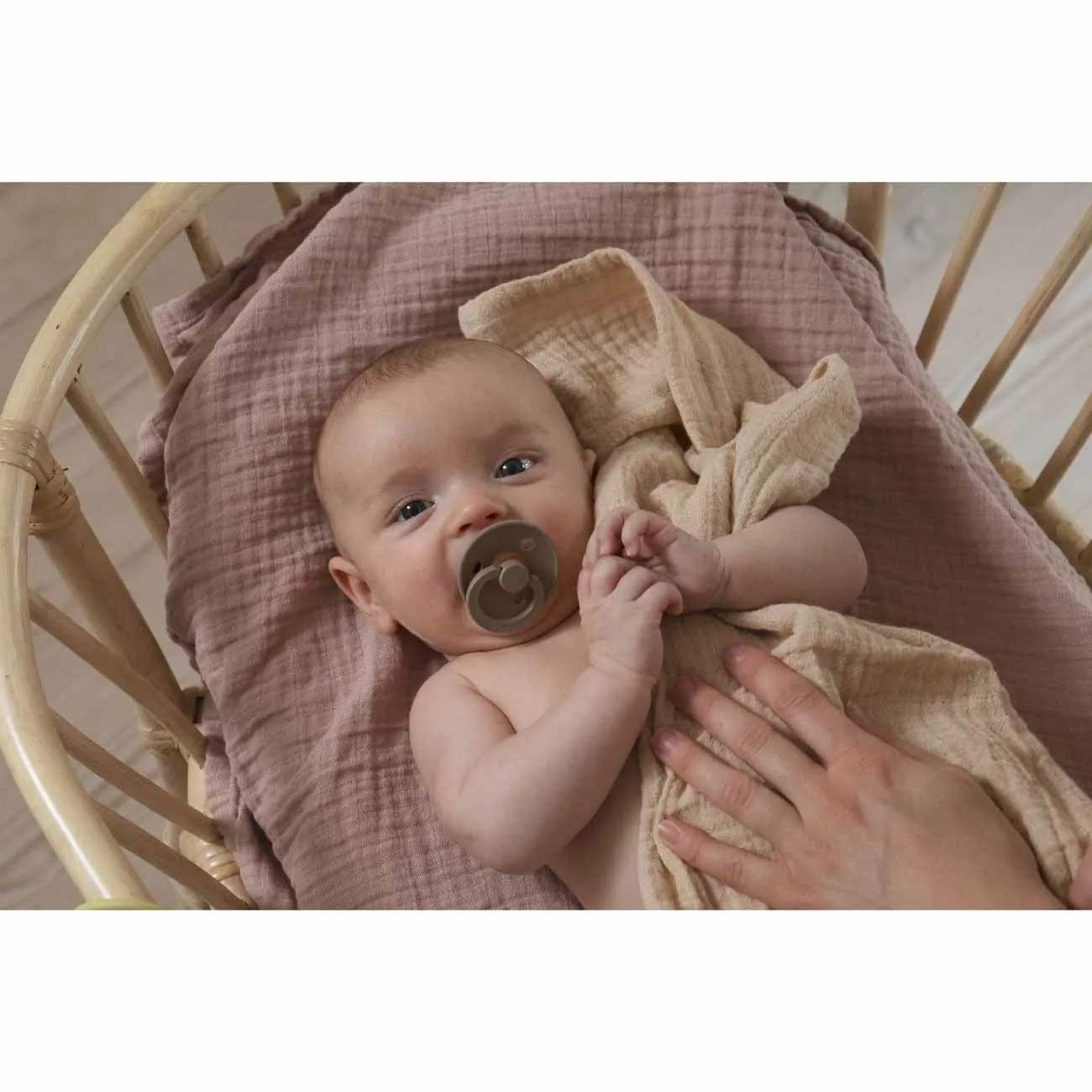 Bibs Colour Latex Pacifiers 2-pak Round Mocha/Dark Oak