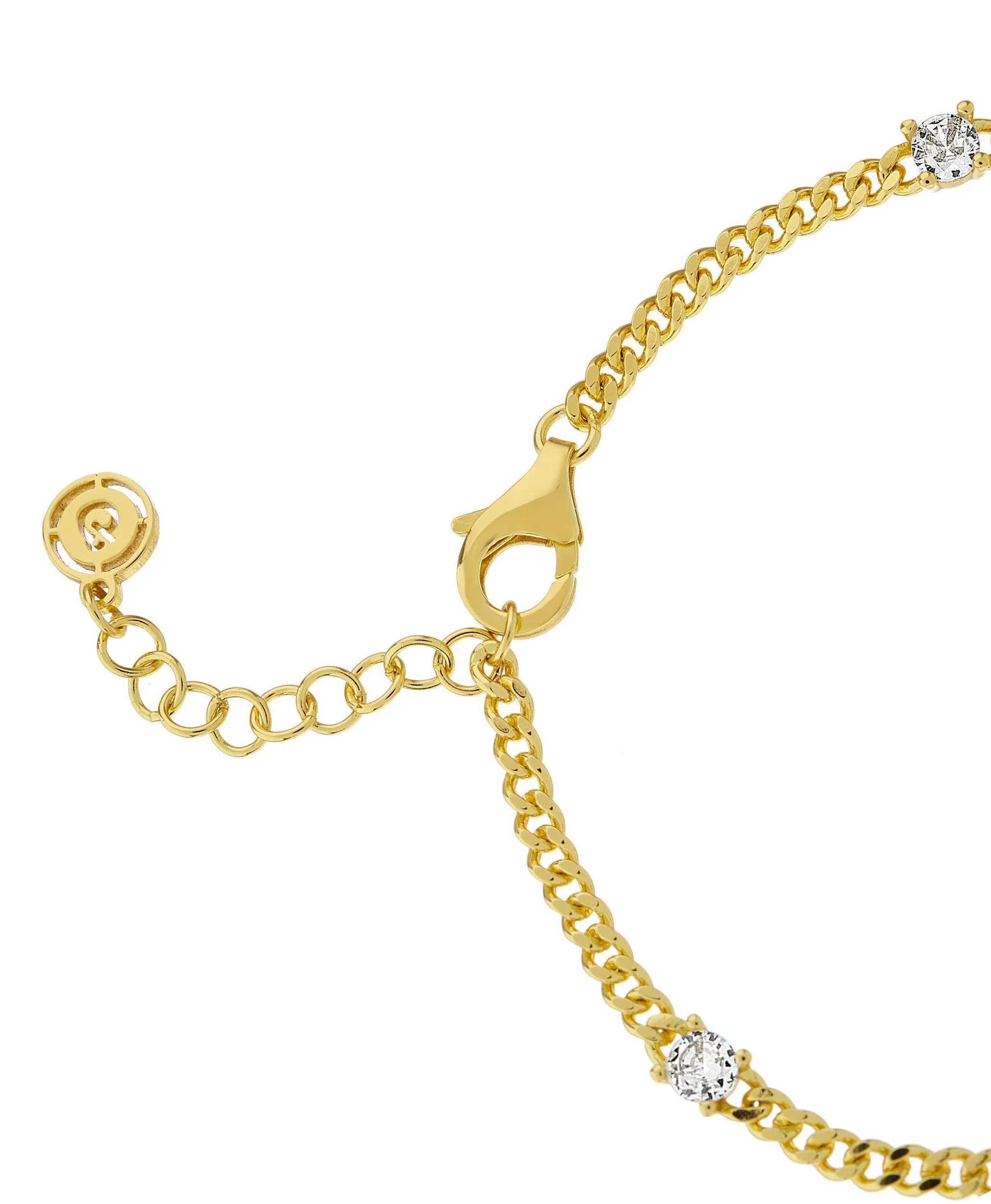 Birthstone Bracelet February 18ct Gold Plated