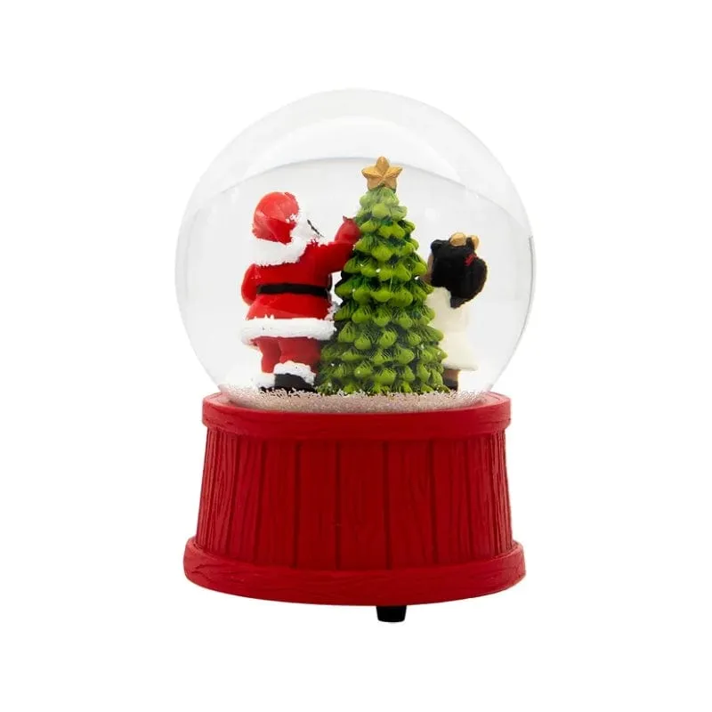 Black Santa Waterglobe