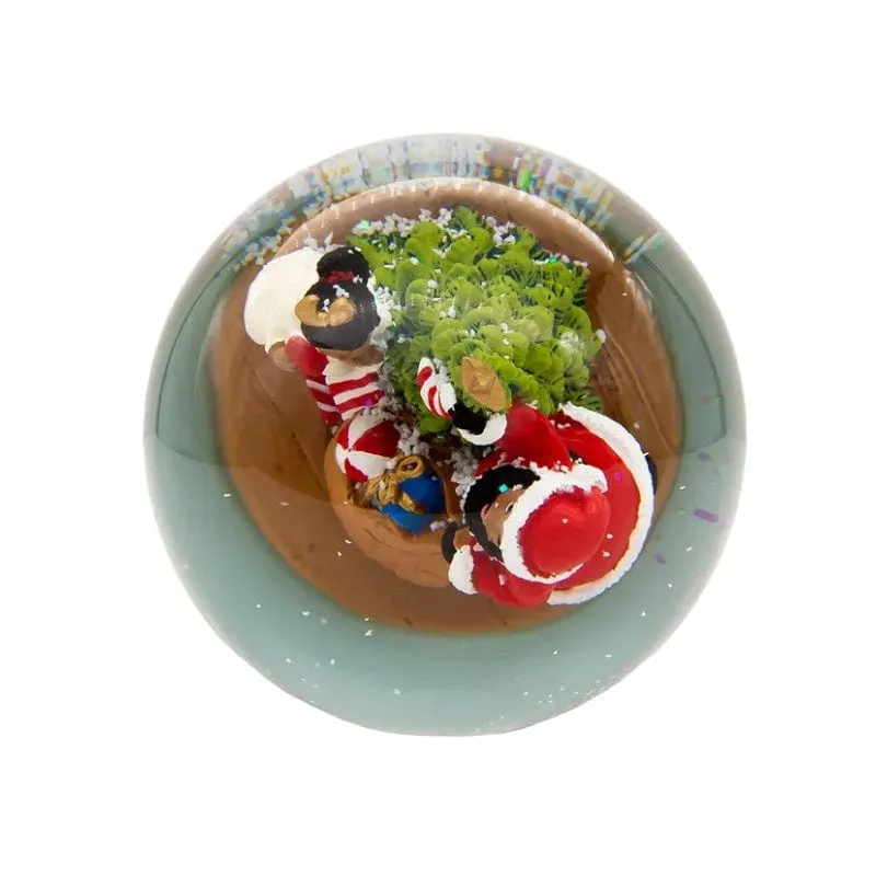 Black Santa Waterglobe