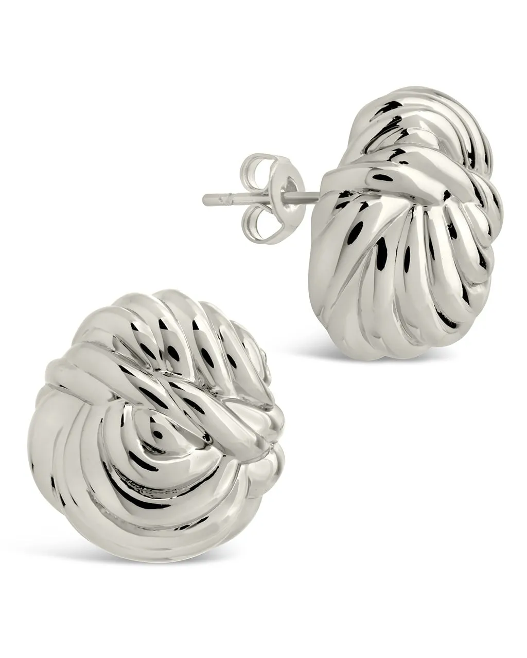 Brioche Twist Stud Earrings