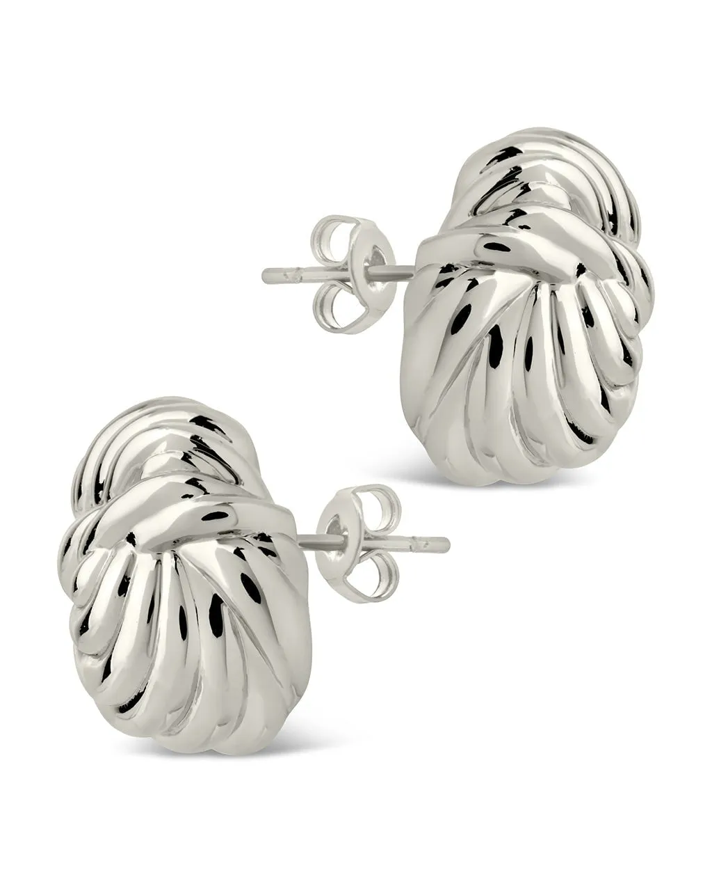 Brioche Twist Stud Earrings