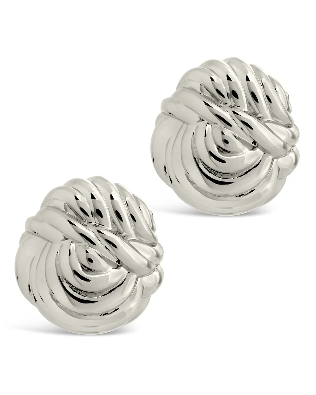 Brioche Twist Stud Earrings