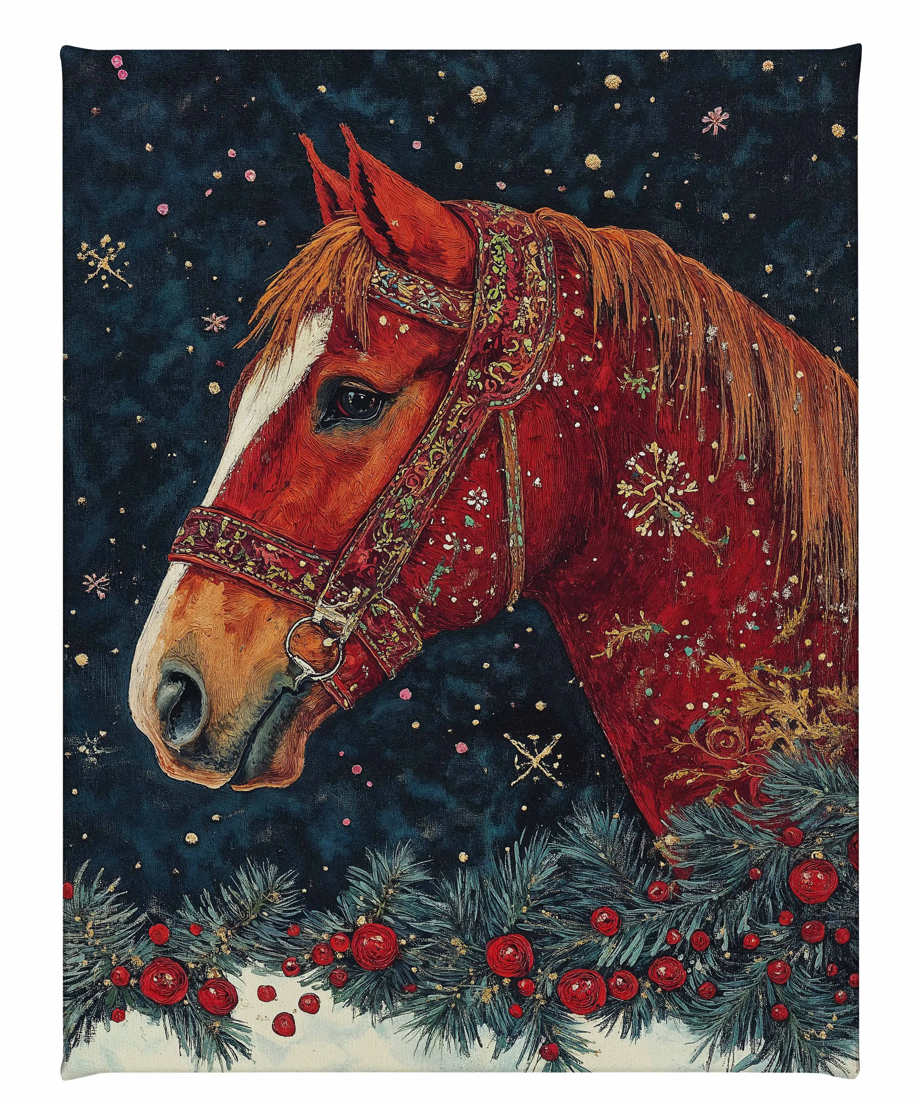 Candycane Canter - Gallery Wrapped Canvas