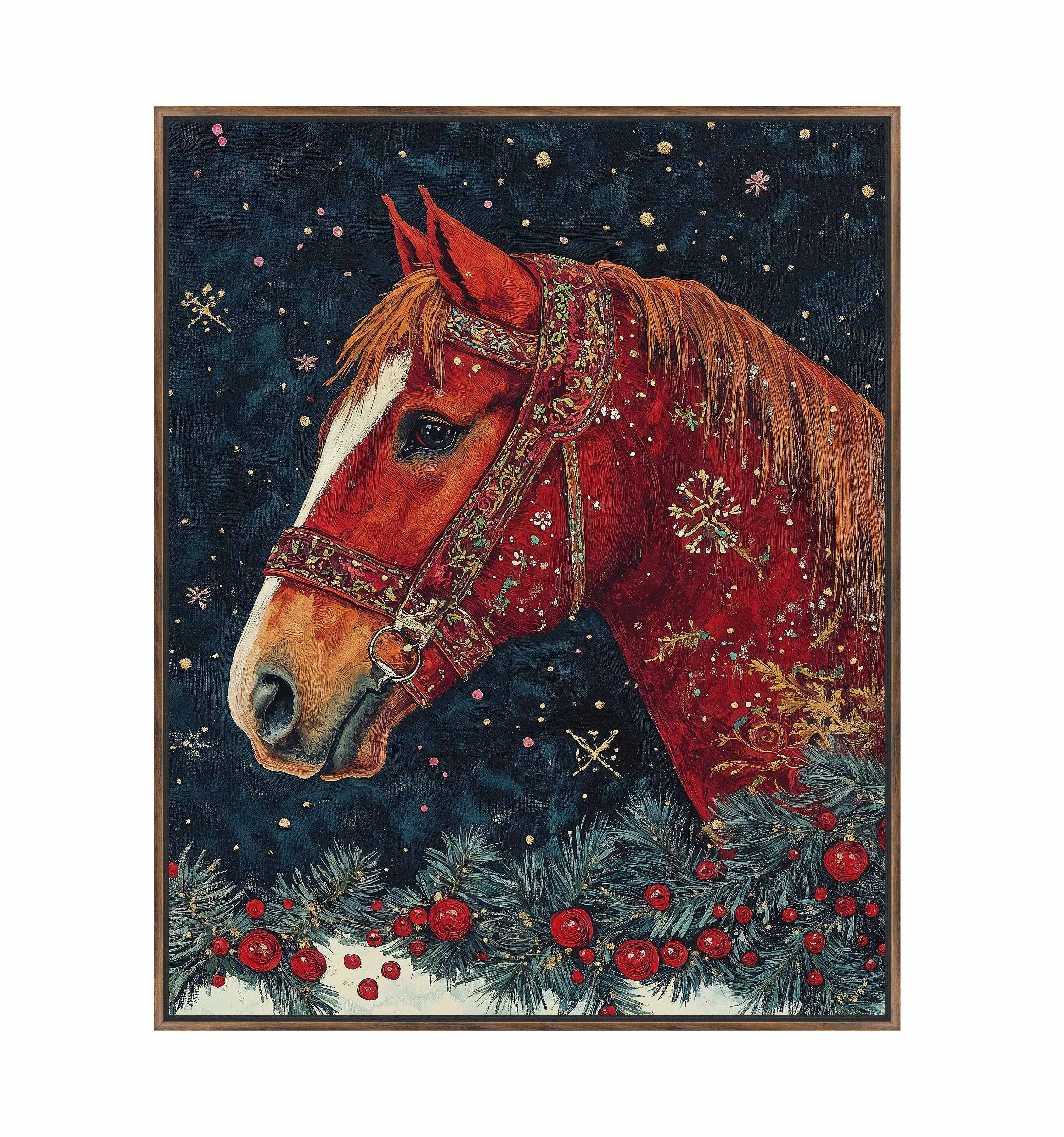 Candycane Canter - Gallery Wrapped Canvas