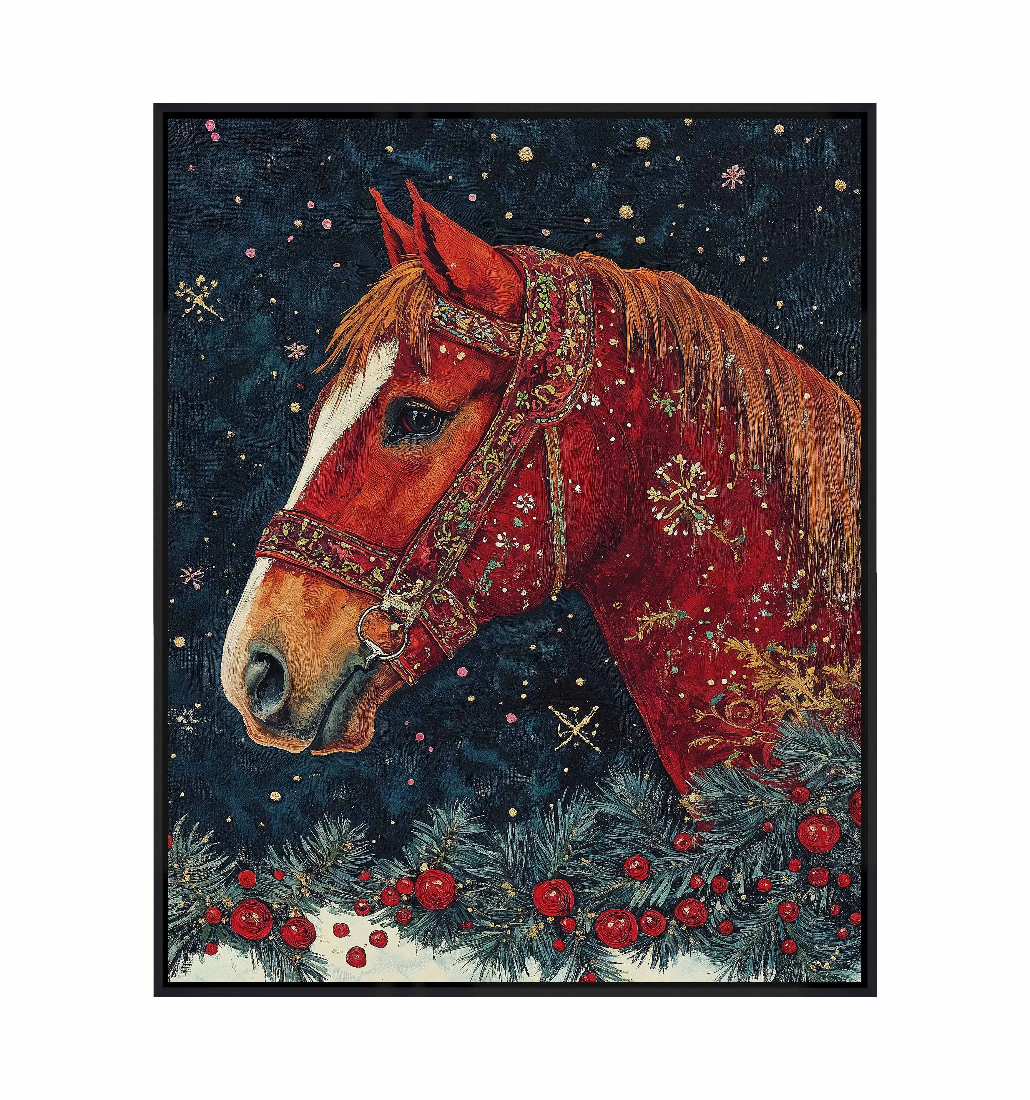 Candycane Canter - Gallery Wrapped Canvas