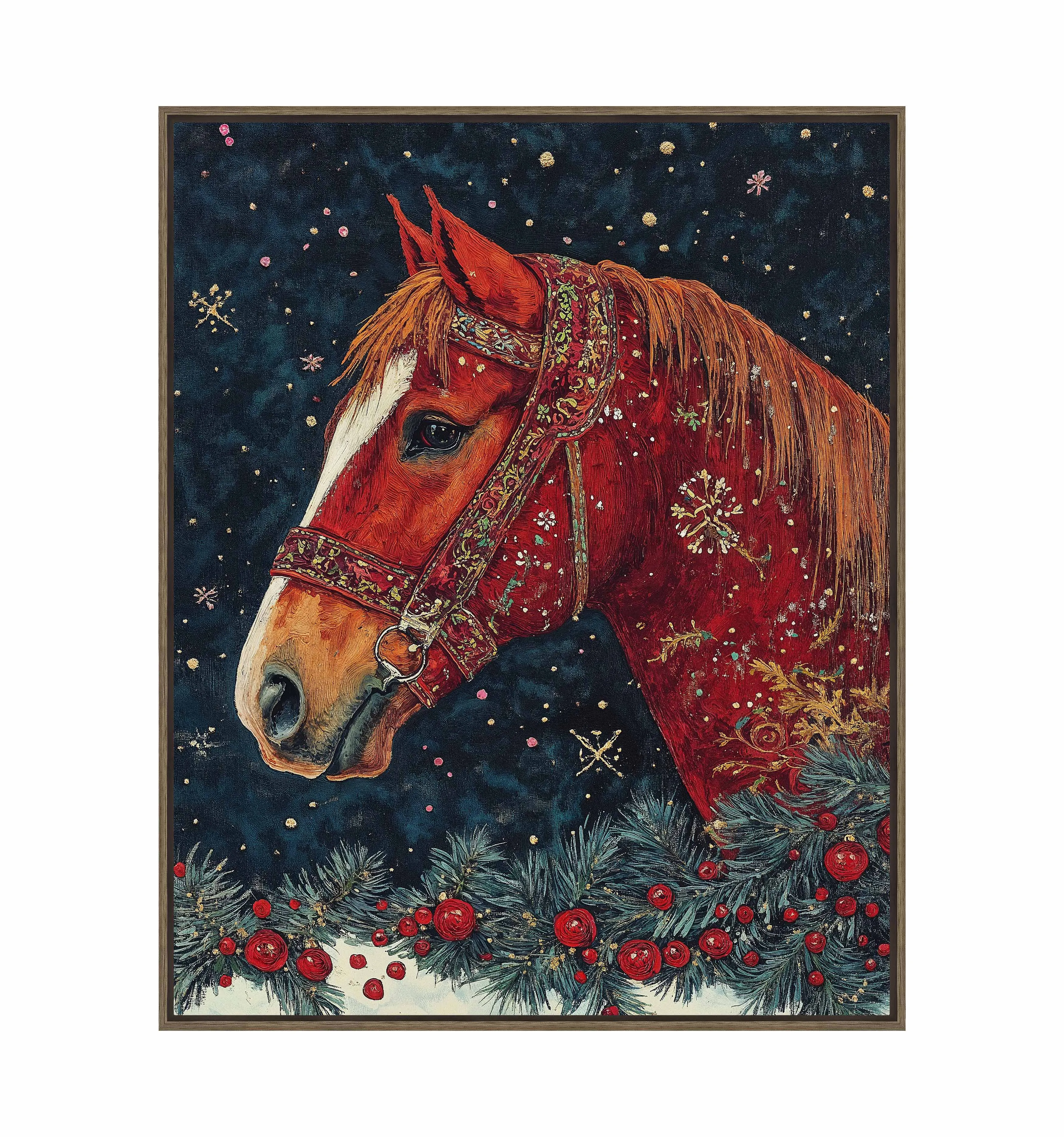 Candycane Canter - Gallery Wrapped Canvas