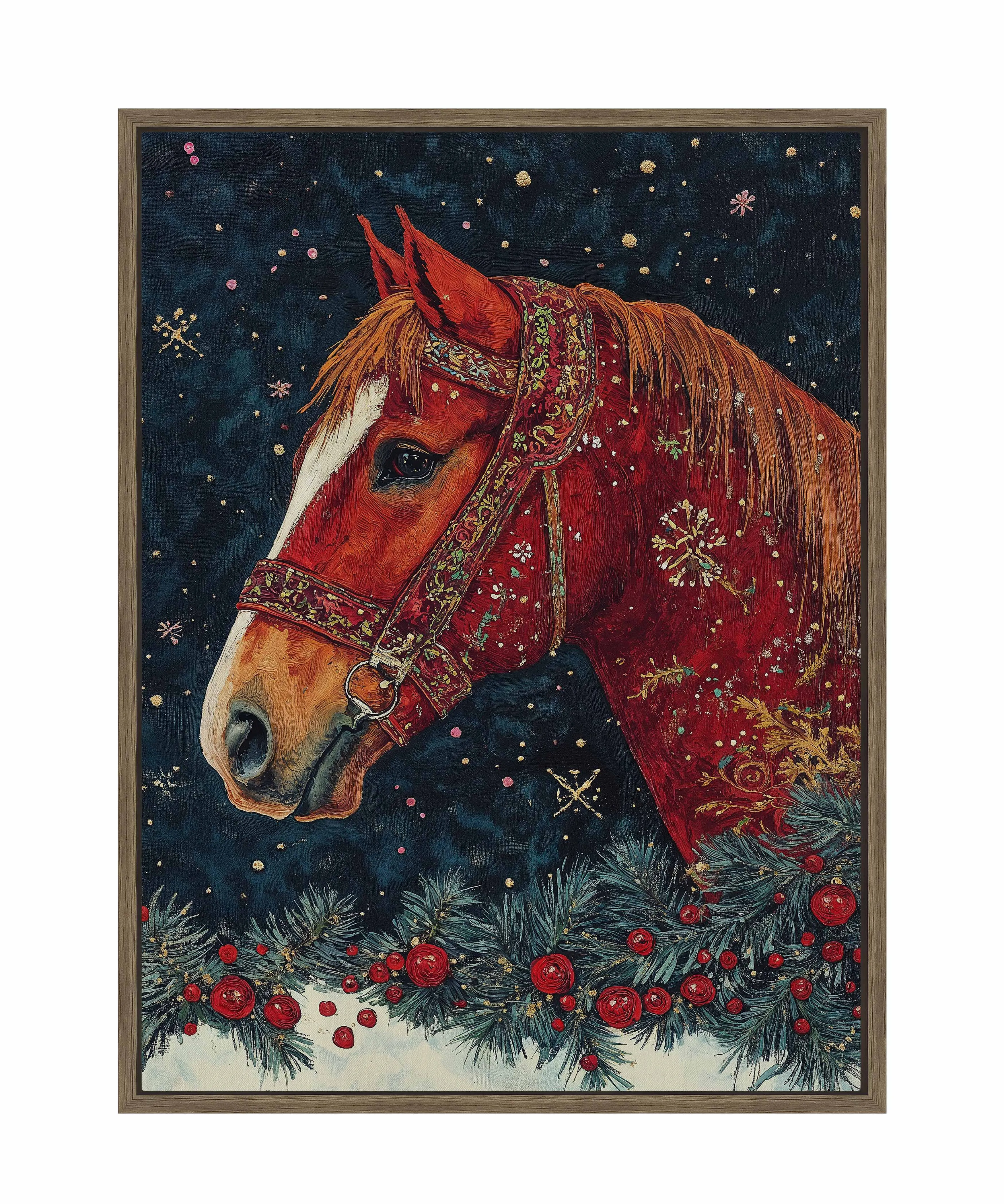 Candycane Canter - Gallery Wrapped Canvas