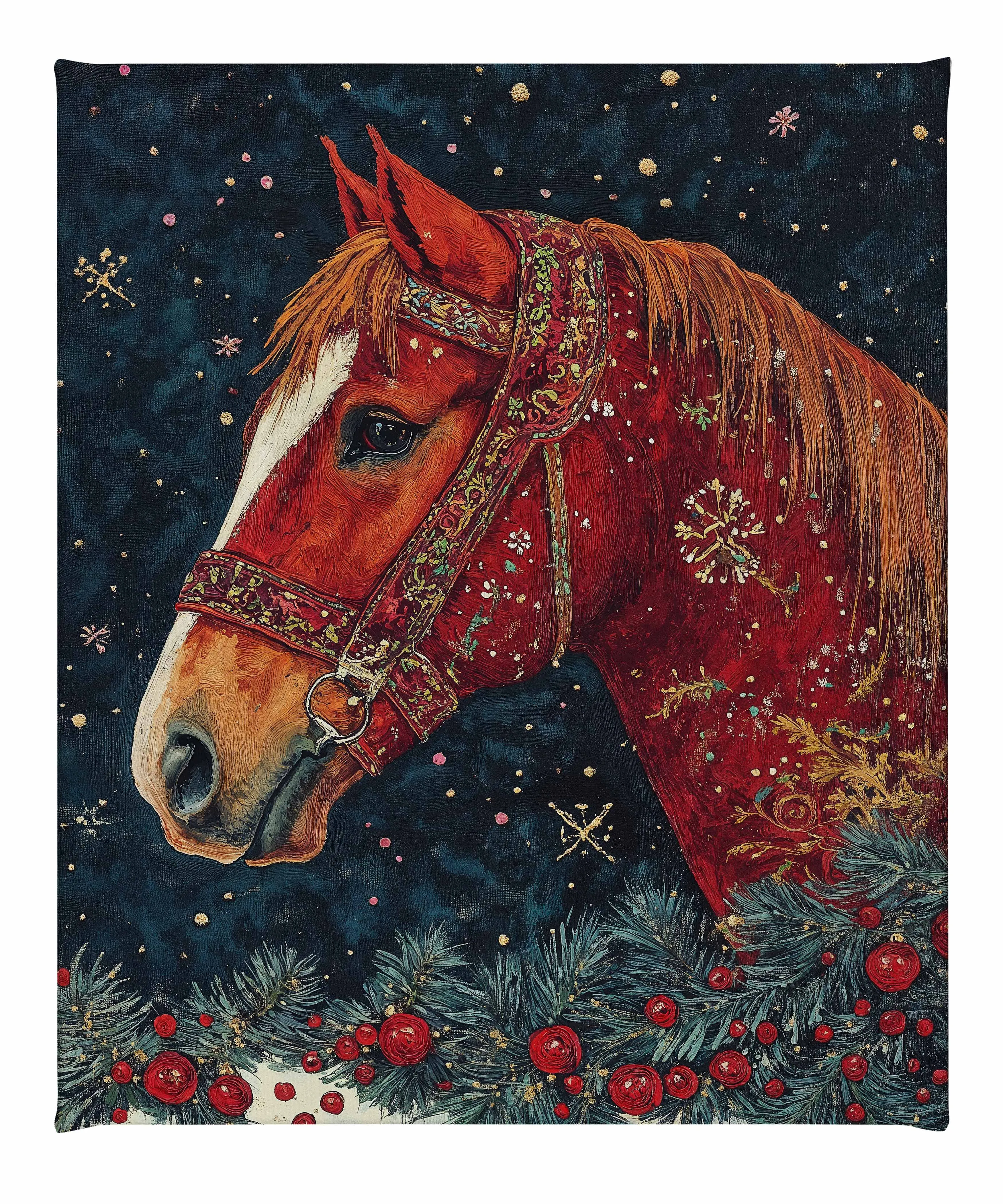 Candycane Canter - Gallery Wrapped Canvas