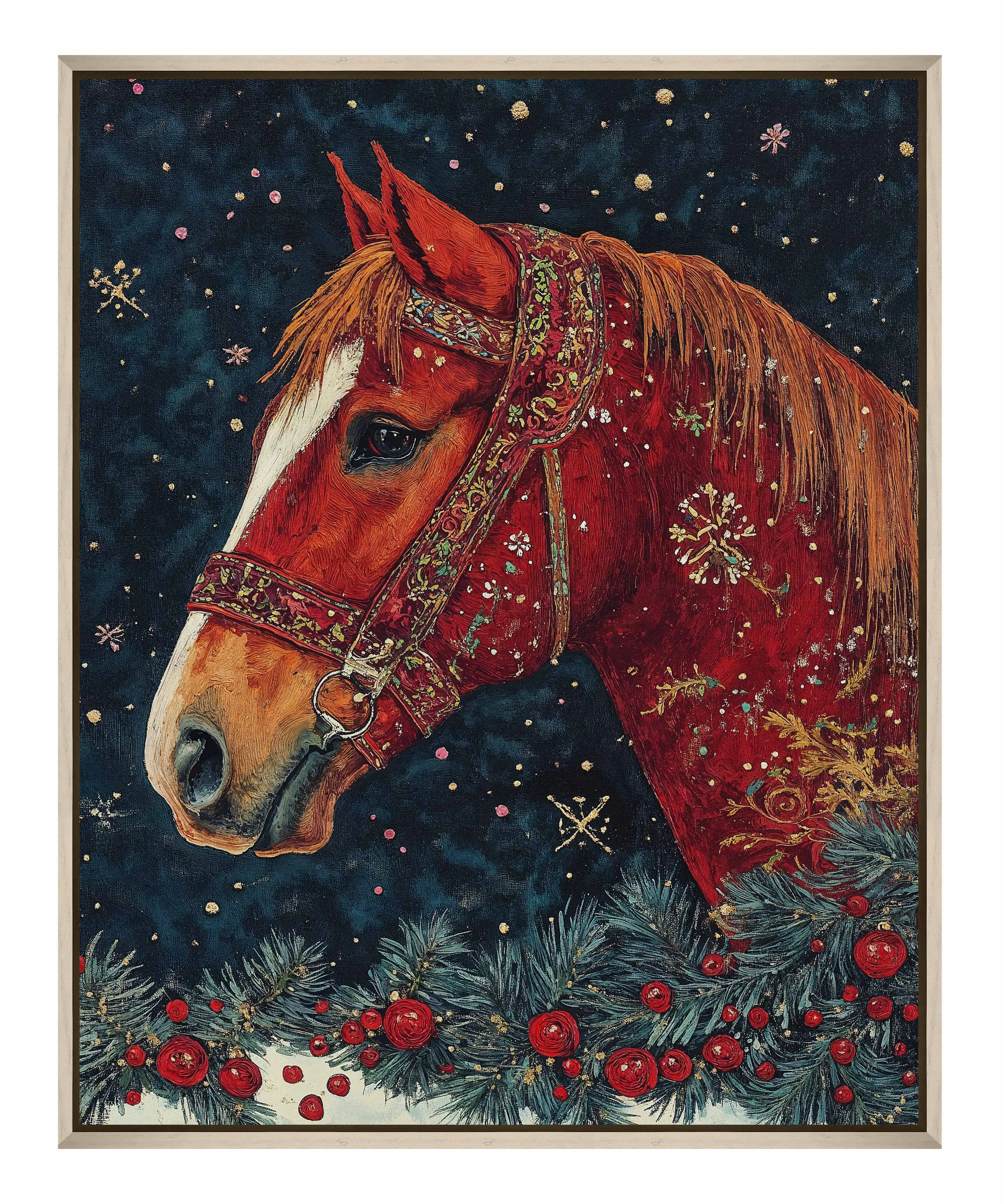 Candycane Canter - Gallery Wrapped Canvas