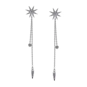 CARAT* London Nova Drop Earrings Sterling Silver