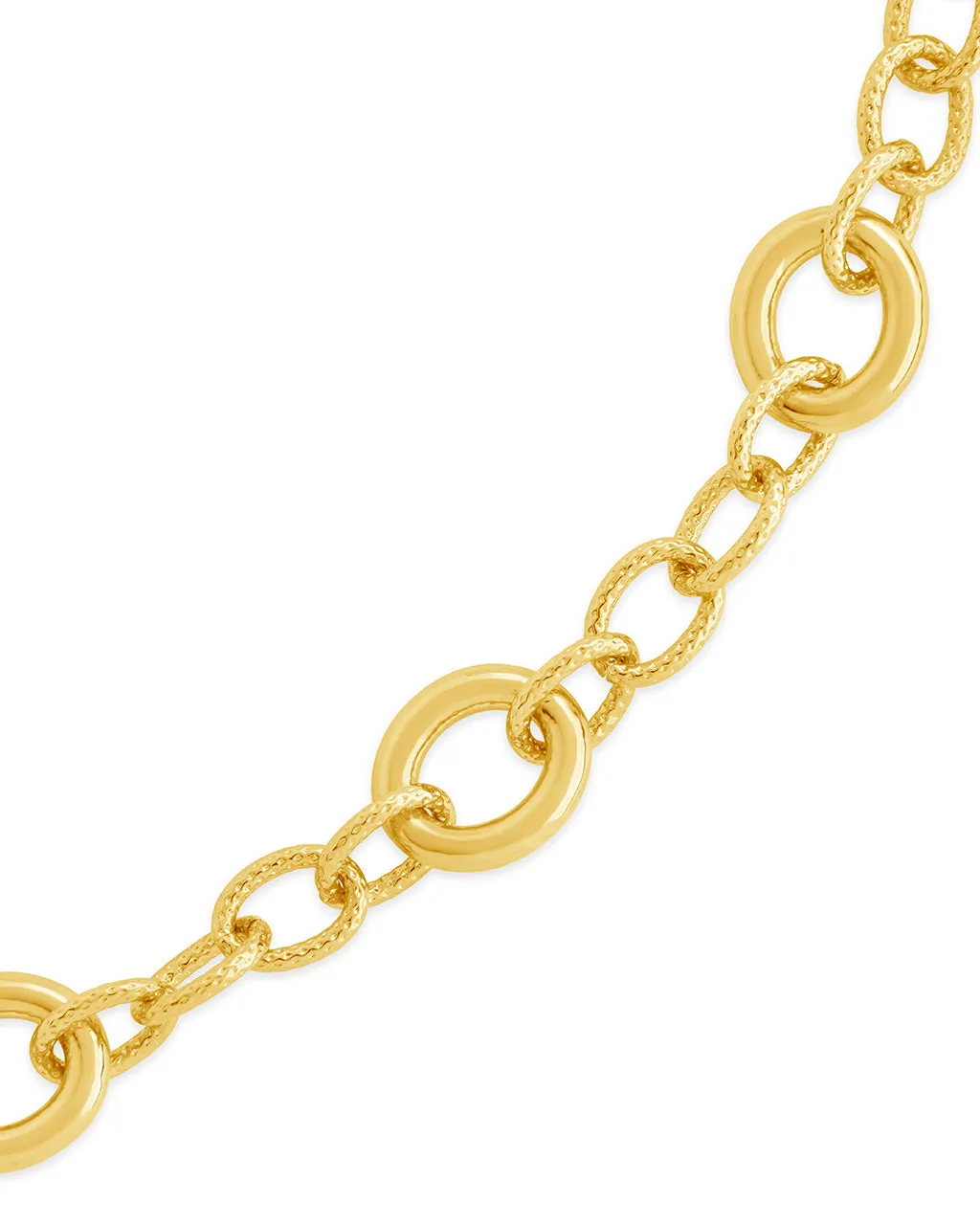 Carter Round Statement Link Bracelet