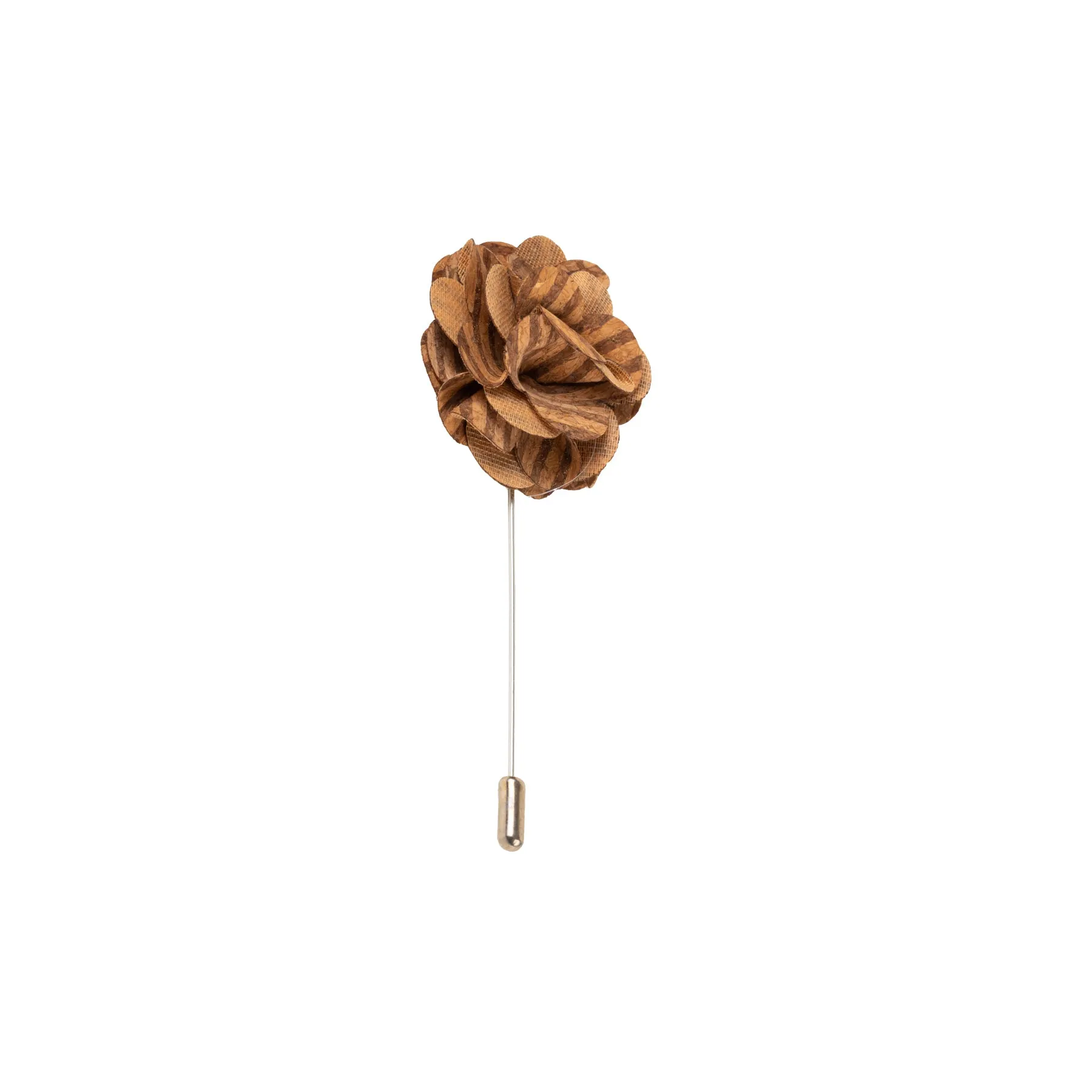 Chokore Brown Stripes Lapel Pin