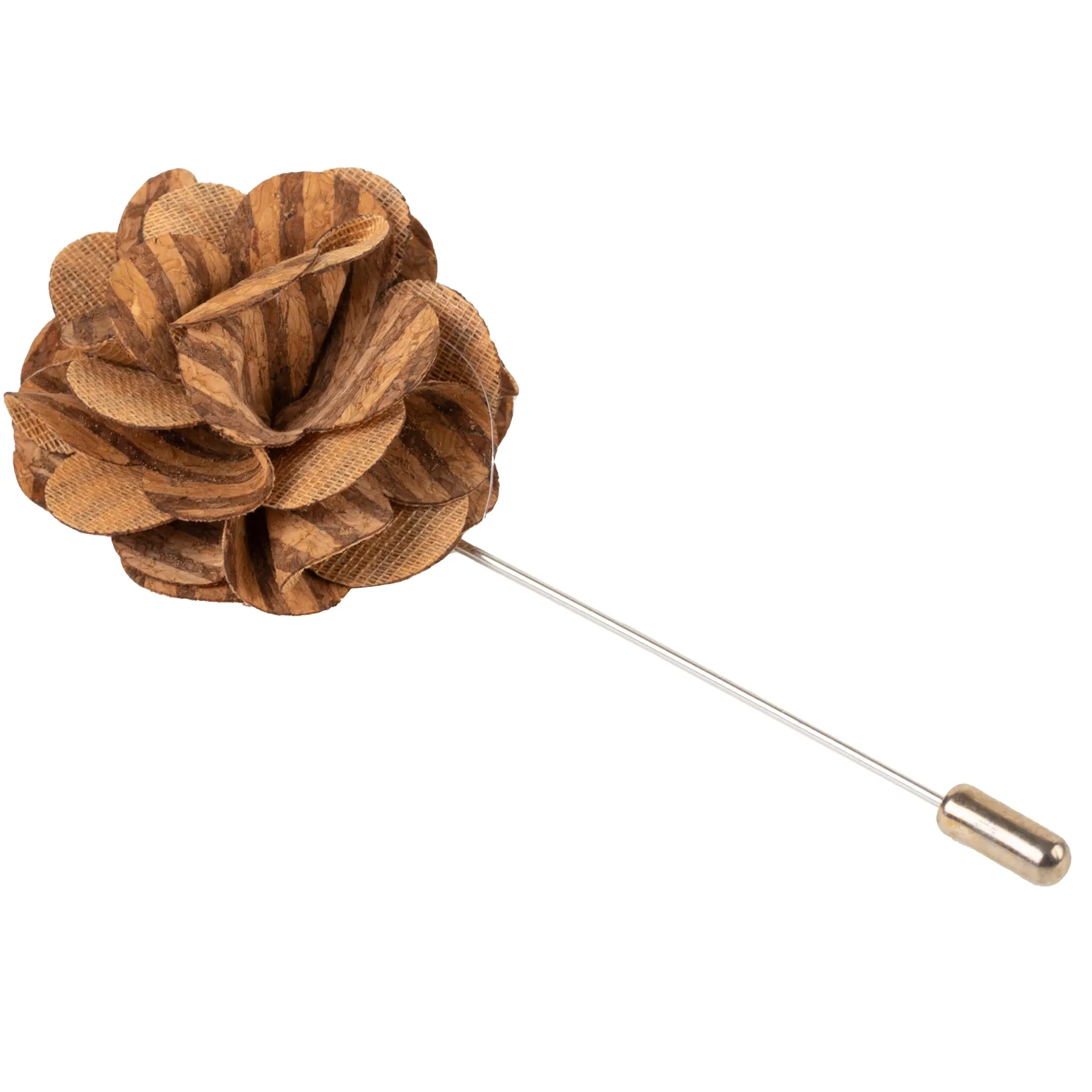 Chokore Brown Stripes Lapel Pin