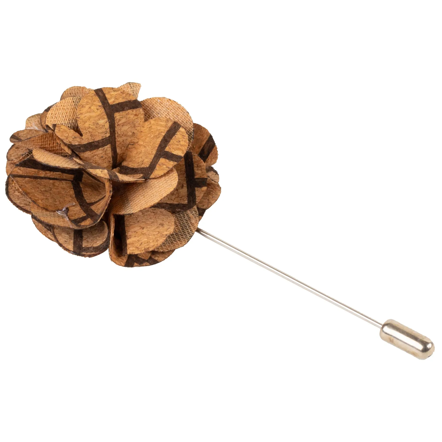 Chokore Dark Brown Lines Lapel Pin