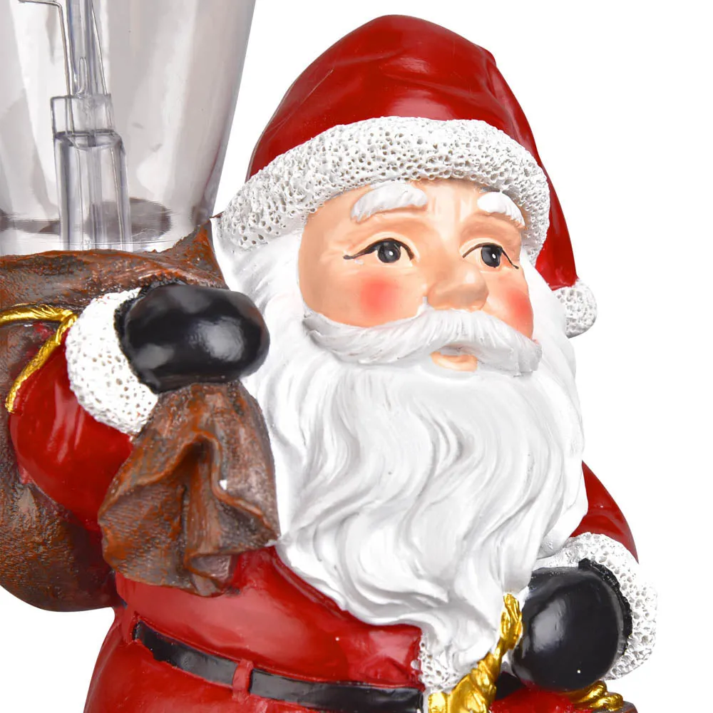 Chrismas Santa Figurine with LED Bulb Battery Operated 2ct/pk