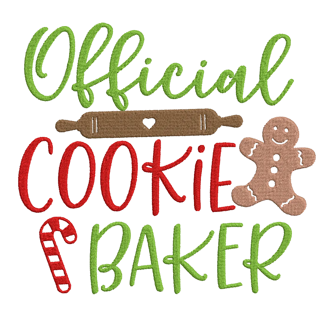 Christmas Baking Quotes - Designs pack : Embroidery Design