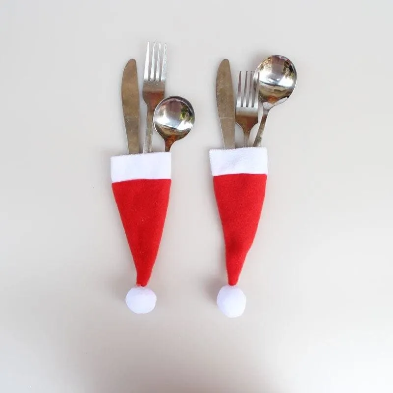 Christmas Decor Spoon Pocket.