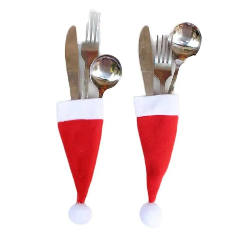 Christmas Decor Spoon Pocket.