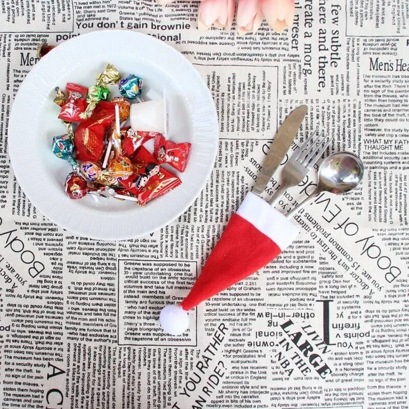 Christmas Decor Spoon Pocket.